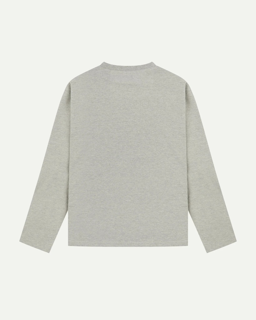 Uskees Bolur #7010 Long sleeve t-shirt - Grey marle
