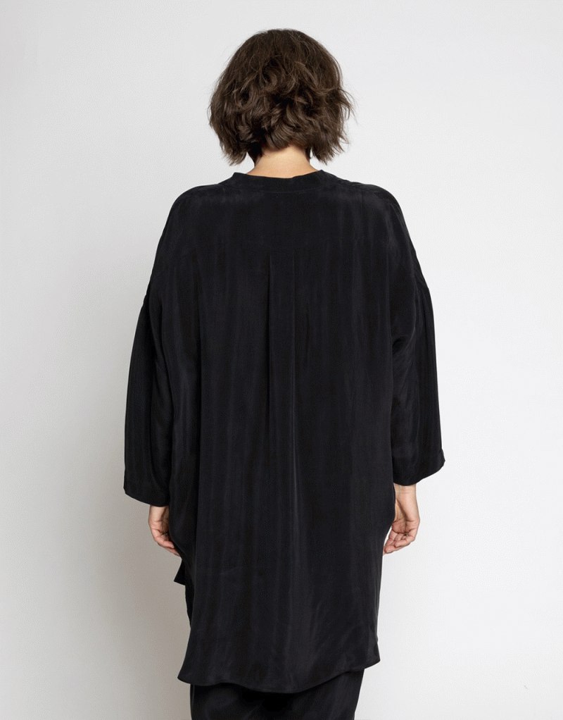 Muse Wear skyrta Elba shirt Cupro Caviar