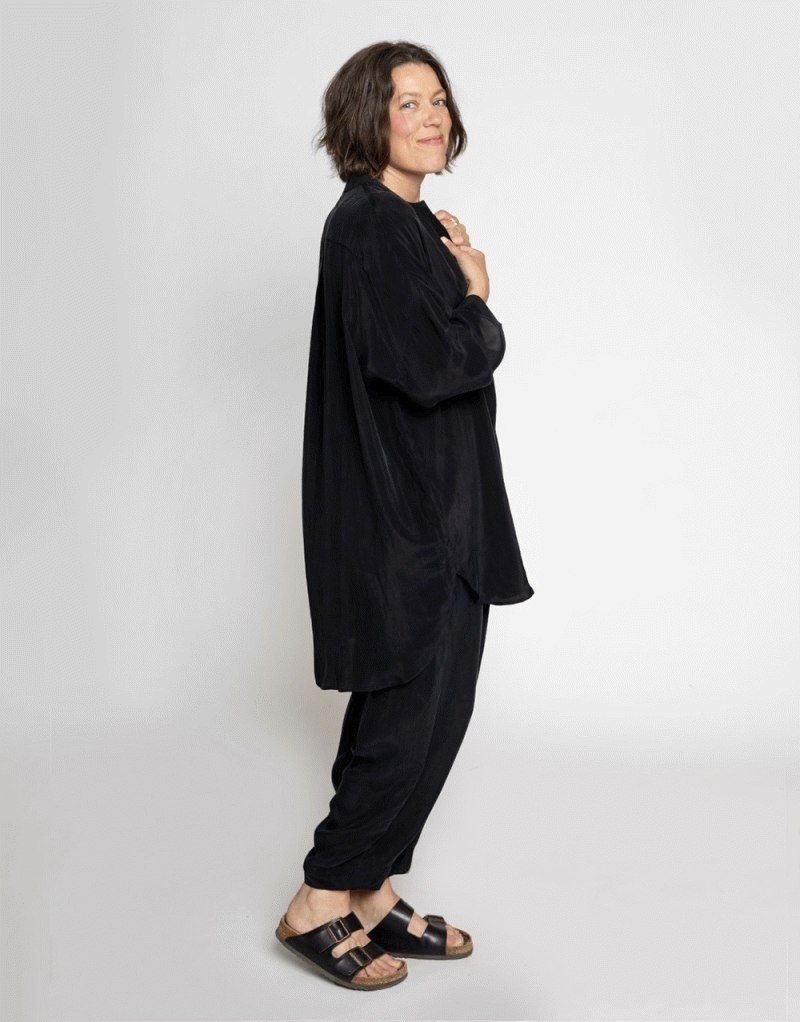 Muse Wear skyrta Elba shirt Cupro Caviar