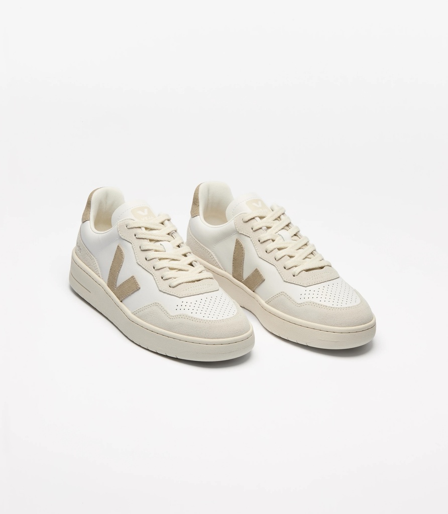 VEJA skór V-90 Leather White Taupe