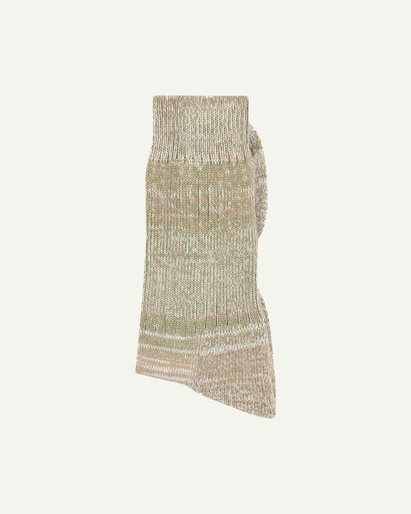 Uskees sokkar #4006 Organic Cotton socks - Khaki mix