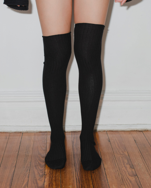 Baserange Overknee Sokkar Black