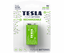 Tesla 9V Rechargeable+ 1 í pk. Ni-Mh rafhl.