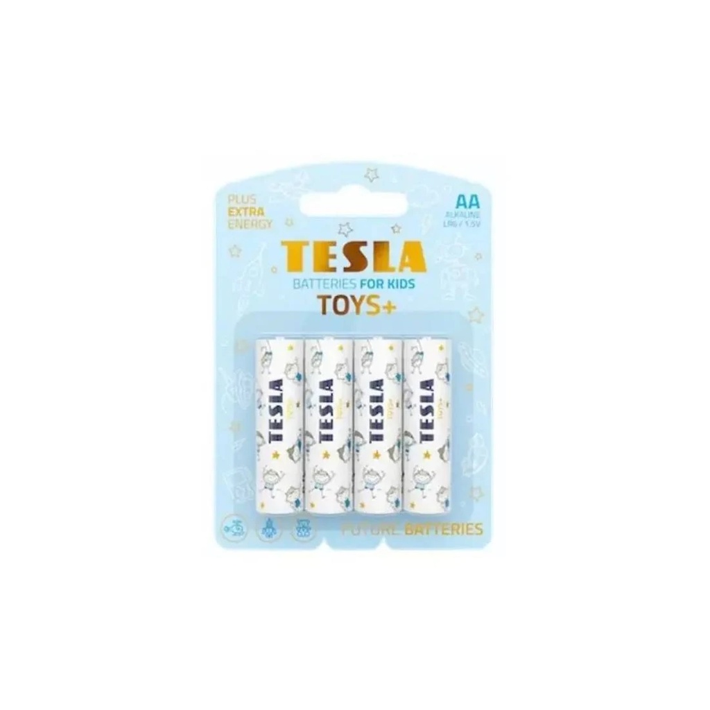 Tesla AA Toys+ blá 4 í pk. Alk. rafhl.