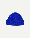 Uskees Húfa #4003 speckled donegal wool hat - ultra blue
