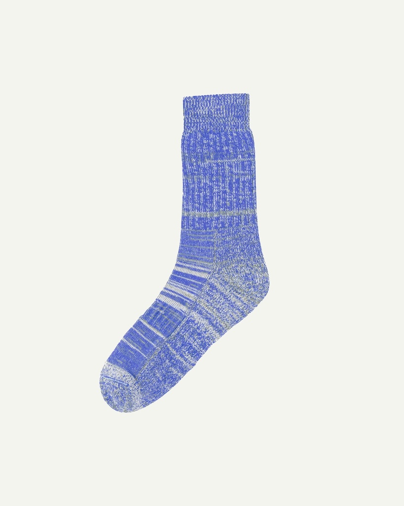 Uskees sokkar #4006 Organic Cotton socks - Ultra blue mix