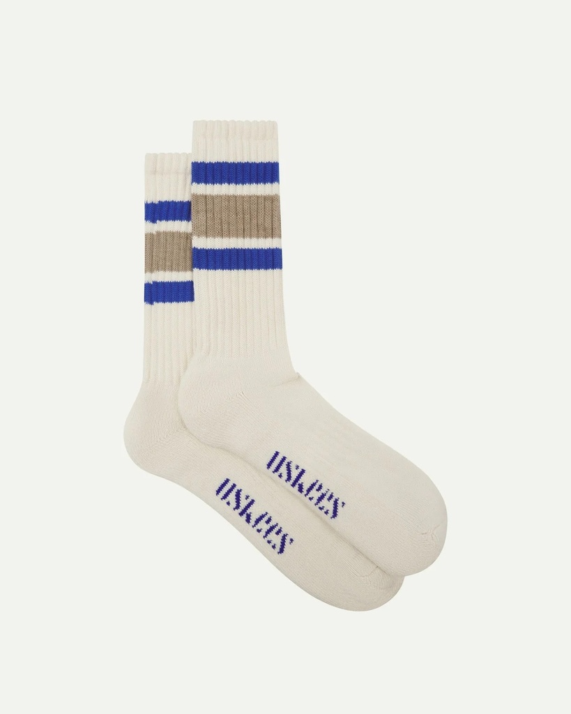 Uskees sokkar #4011 College stripe socks - khaki