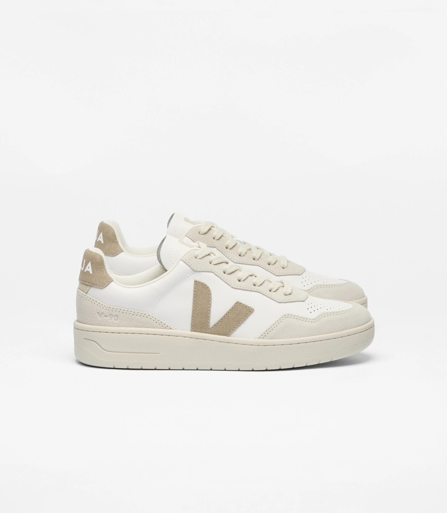 VEJA skór V-90 Leather White Taupe