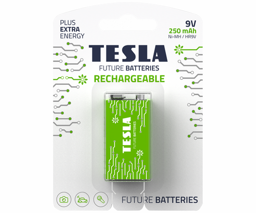 [16090121] Tesla 9V Rechargeable+ 1 í pk. Ni-Mh rafhl.