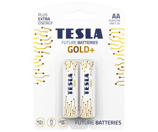 [12060220] Tesla AA Gold+ 2 í pk. Alk. rafhl.
