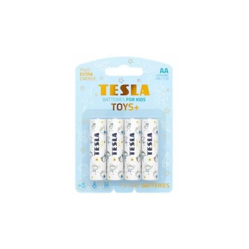 [11060420] Tesla AA Toys+ blá 4 í pk. Alk. rafhl.