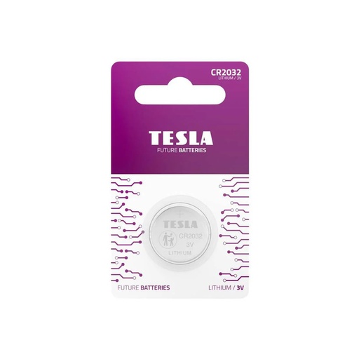 [19320120] Tesla CR2032 1 stk í pk. Lithium rafhl.