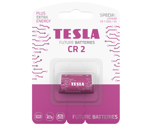[18020120] Tesla CR2 - 1 stk í pk. LiFeS2 rafhl.